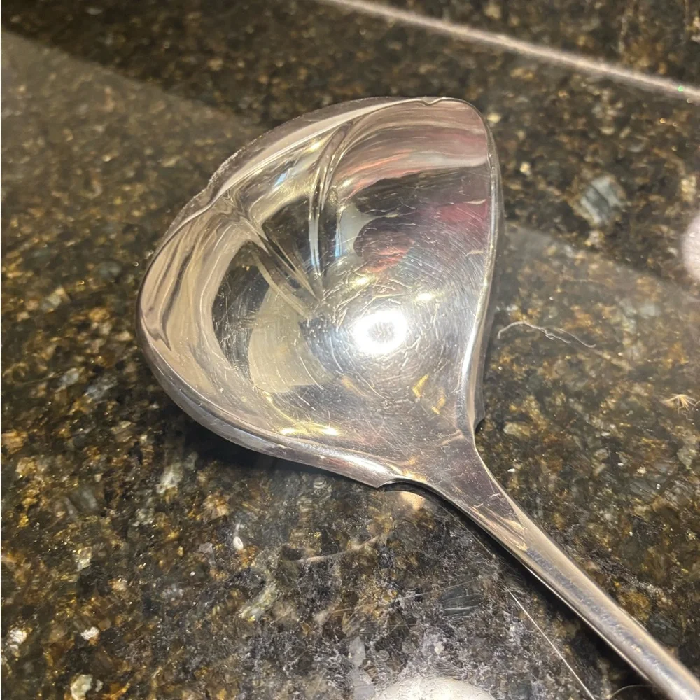 1847 Roger’s Brothers Silver Plated 13” Soup Ladle Embossed “R”